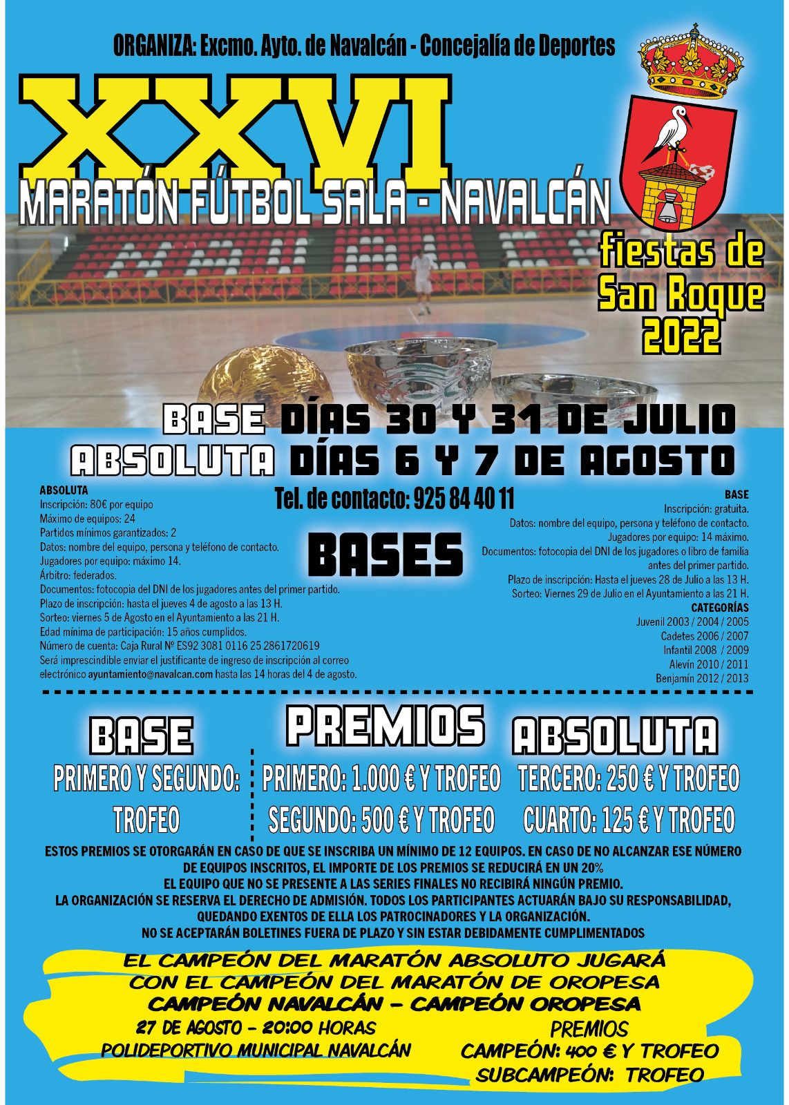 Fútbol Sala - Concejalía de Deportes del Ayuntamiento de Escalona